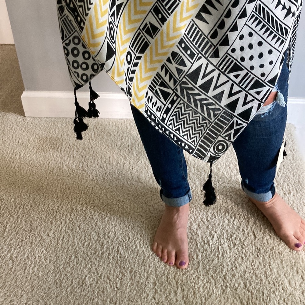 Geo Print Boho Kimono - Picture 10 of 10
